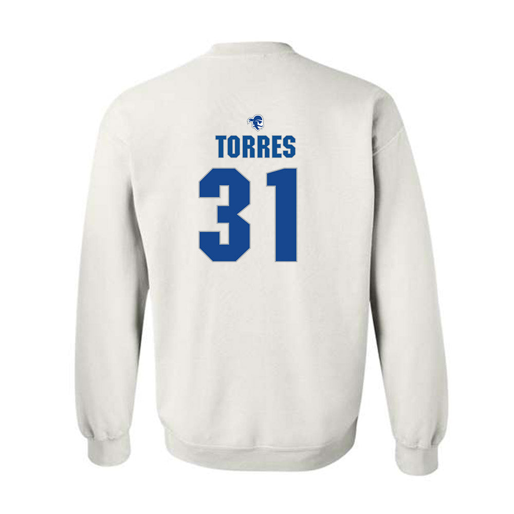 Seton Hall - NCAA Baseball : Jayson Torres - Fashion Shersey Crewneck Sweatshirt-1