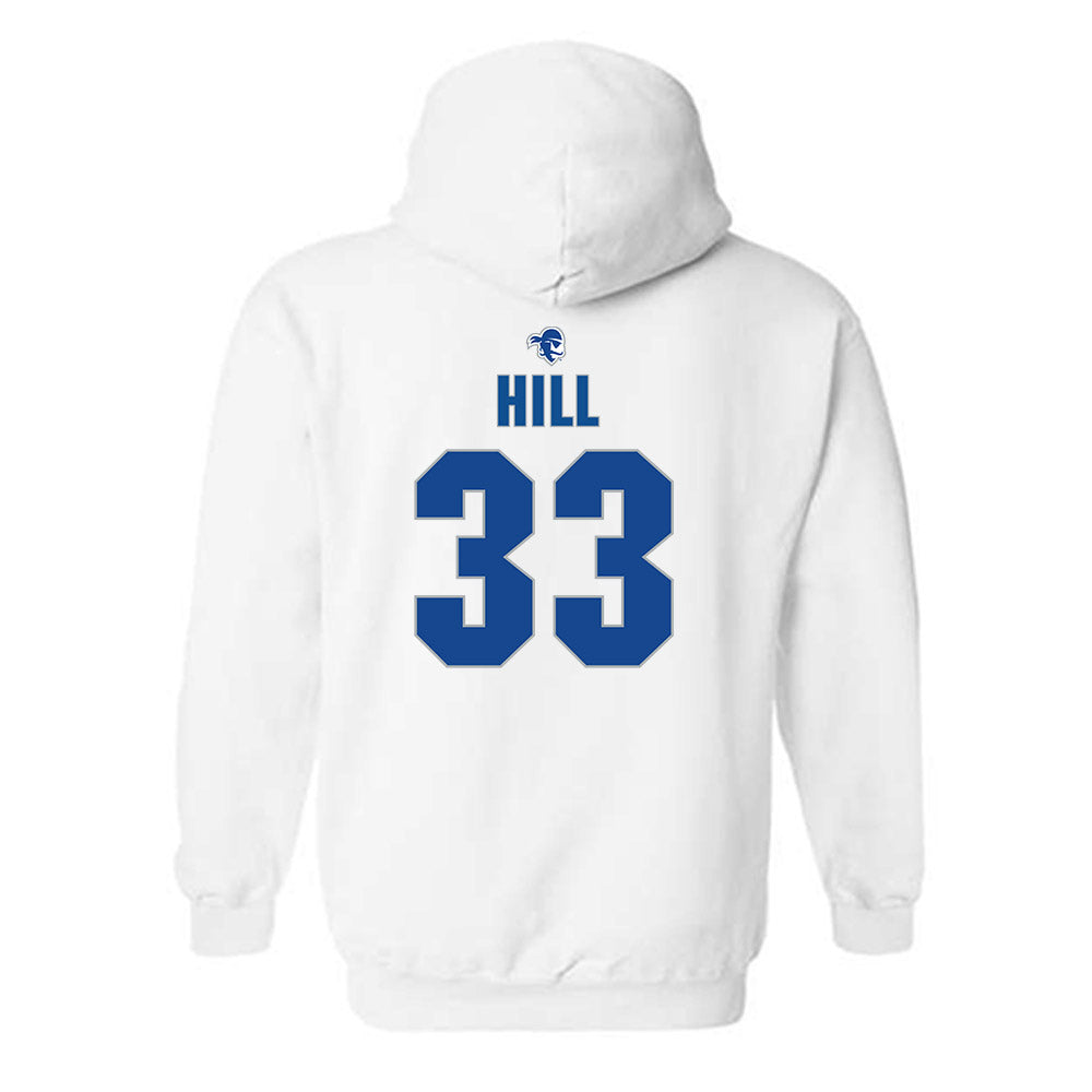 Seton Hall - NCAA Softball : Taylor Hill - Fashion Shersey Hooded Sweatshirt-1