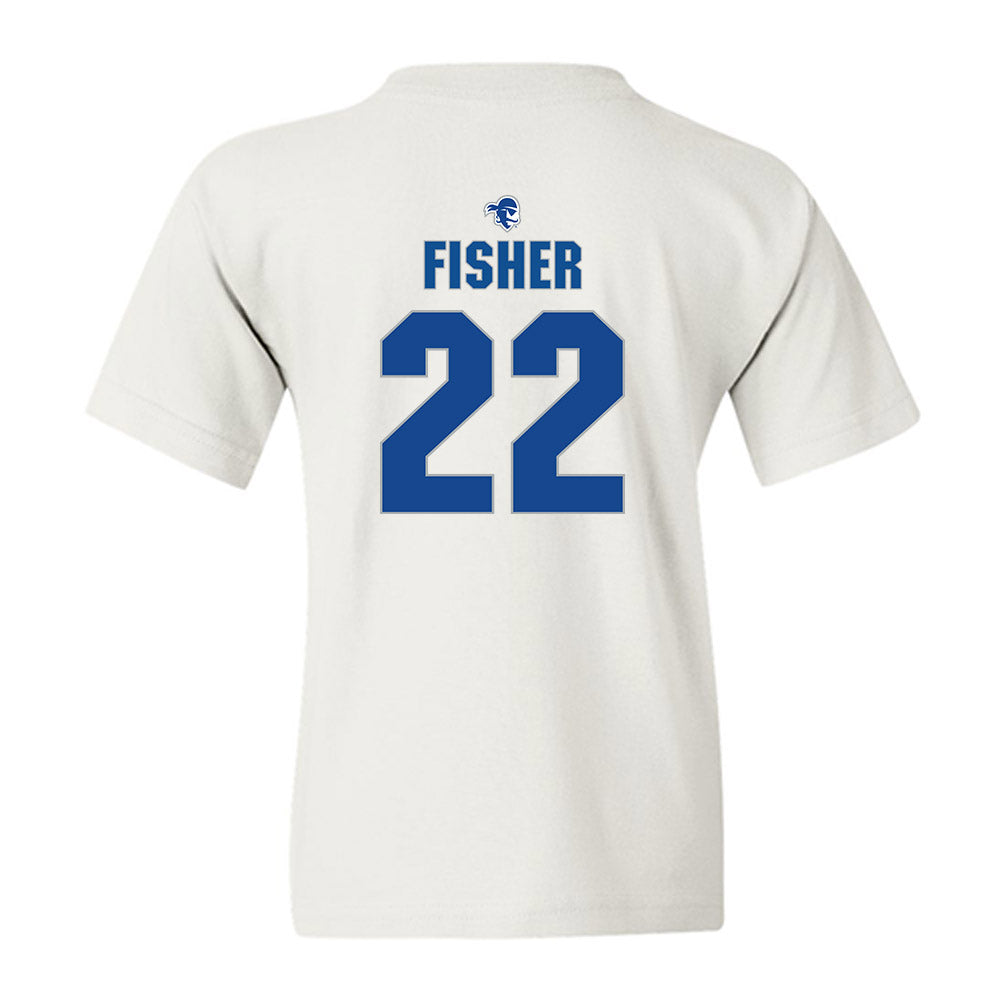 Seton Hall - NCAA Men's Basketball : Elijah Fisher - Fashion Shersey Youth T-Shirt-1