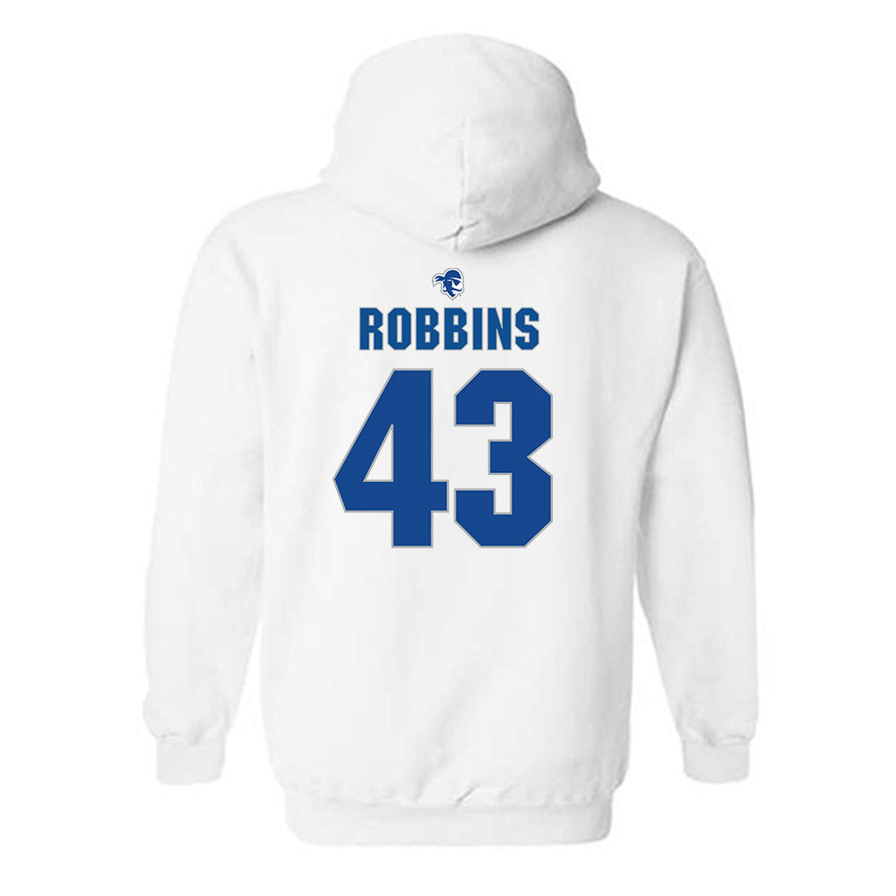Seton Hall - NCAA Baseball : Aiden Robbins - Fashion Shersey Hooded Sweatshirt
