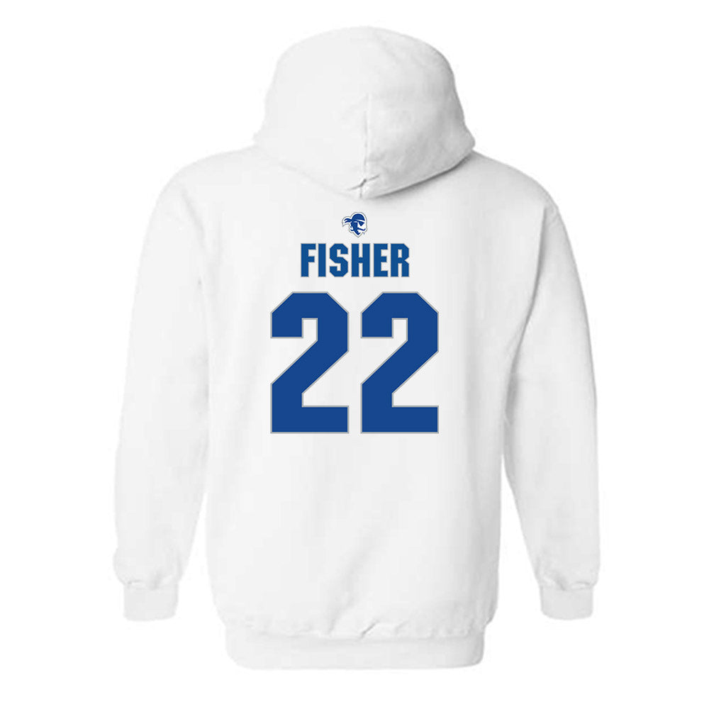 Seton Hall - NCAA Men's Basketball : Elijah Fisher - Fashion Shersey Hooded Sweatshirt-1