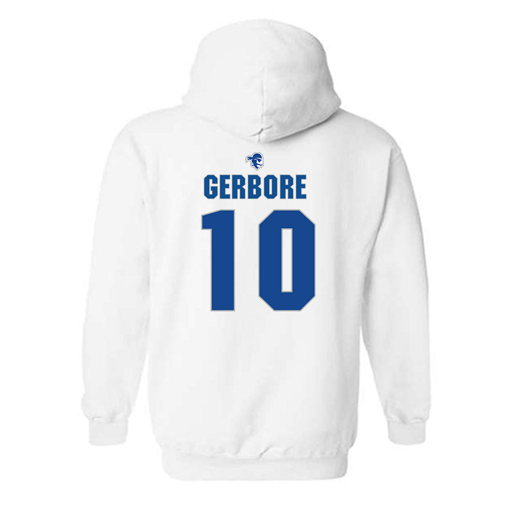 Seton Hall - NCAA Men's Soccer : Hugo Gerbore - Fashion Shersey Hooded Sweatshirt-1
