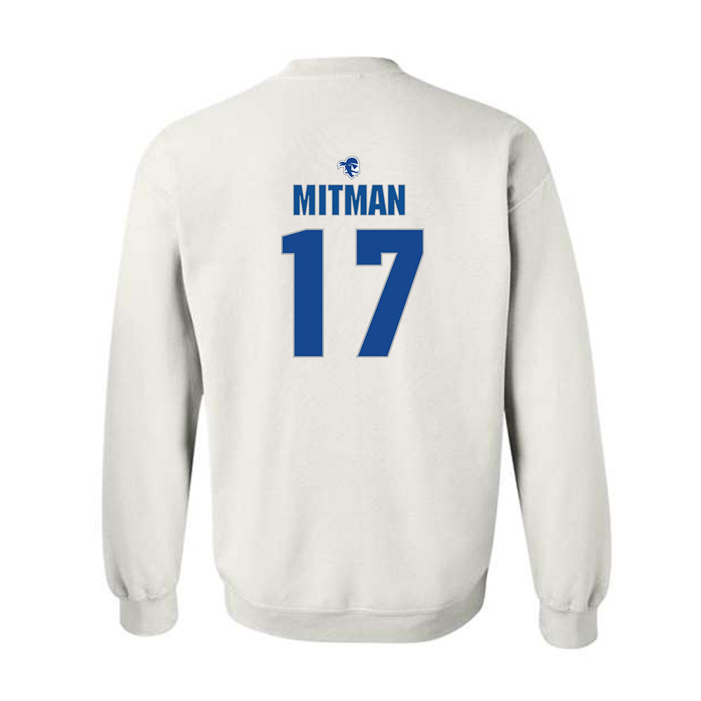 Seton Hall - NCAA Softball : Molly Mitman - Fashion Shersey Crewneck Sweatshirt-1