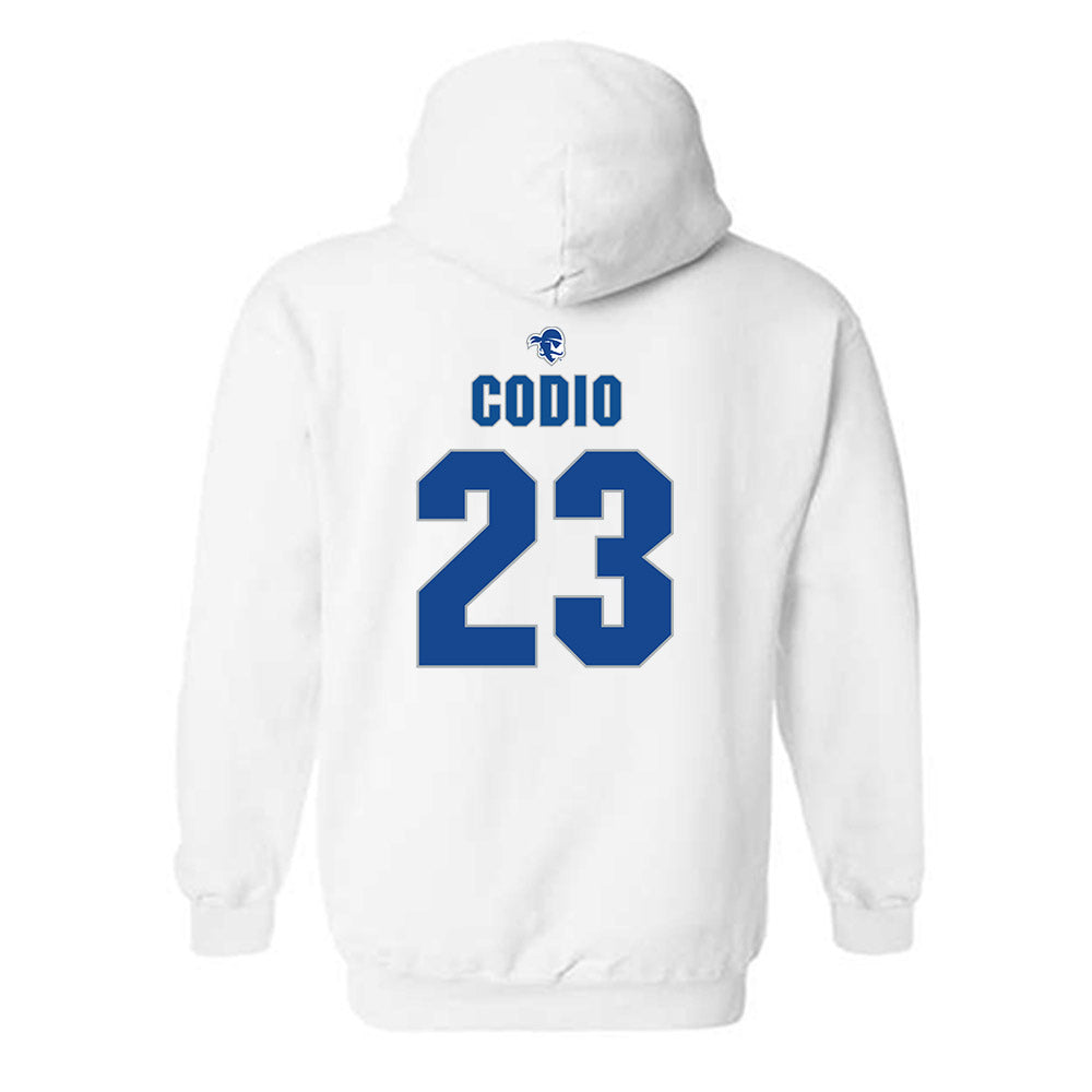 Seton Hall - NCAA Women's Basketball : Jordana Codio - Fashion Shersey Hooded Sweatshirt-1