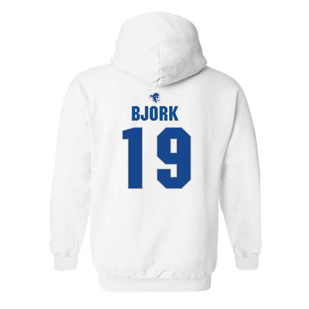 Seton Hall - NCAA Men's Soccer : Samuel Bjork - Hooded Sweatshirt Classic Shersey