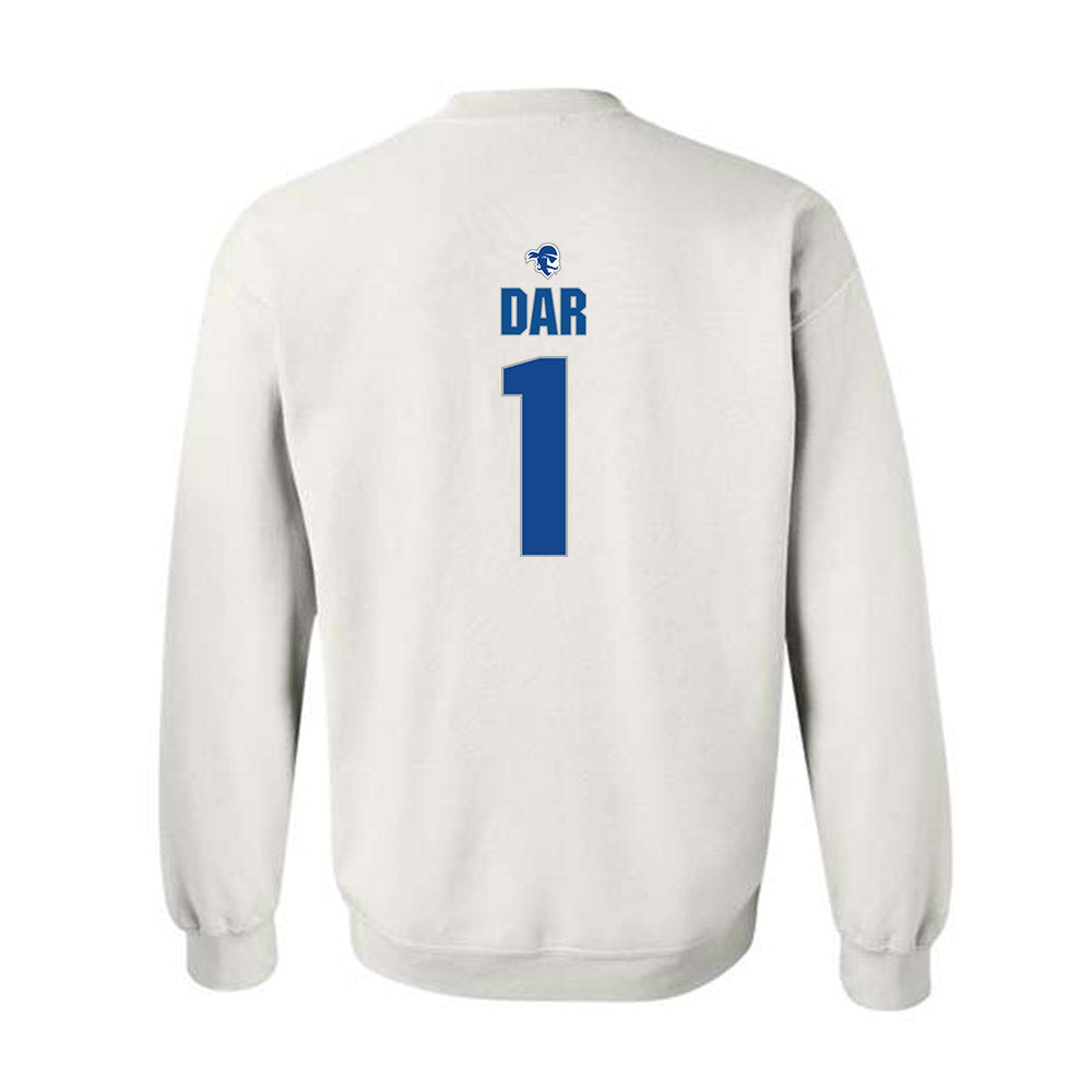 Seton Hall - NCAA Men's Basketball : Jacob Dar - Fashion Shersey Crewneck Sweatshirt-1