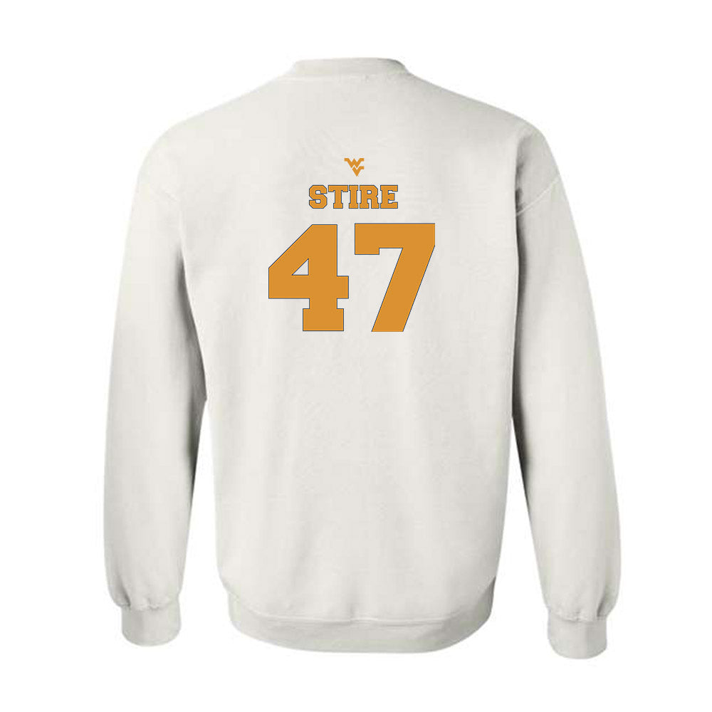 West Virginia - NCAA Football : Aidan Stire - Generic Sports Shersey Crewneck Sweatshirt-1