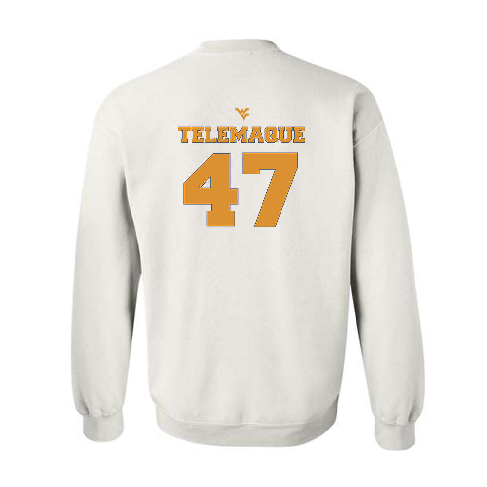 West Virginia - NCAA Football : Wilnerson Telemaque - Generic Sports Shersey Crewneck Sweatshirt-1