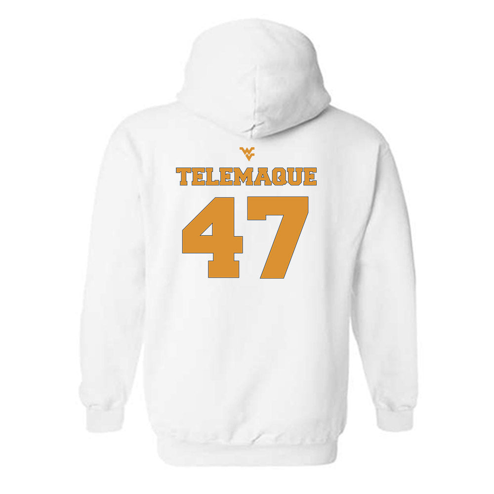 West Virginia - NCAA Football : Wilnerson Telemaque - Generic Sports Shersey Hooded Sweatshirt-1