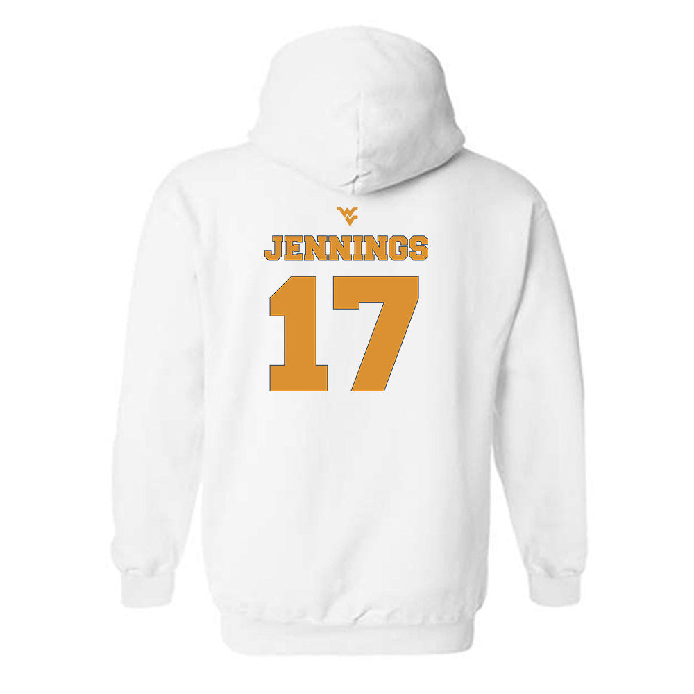 West Virginia - NCAA Football : Zae Jennings - Generic Sports Shersey Hooded Sweatshirt-1