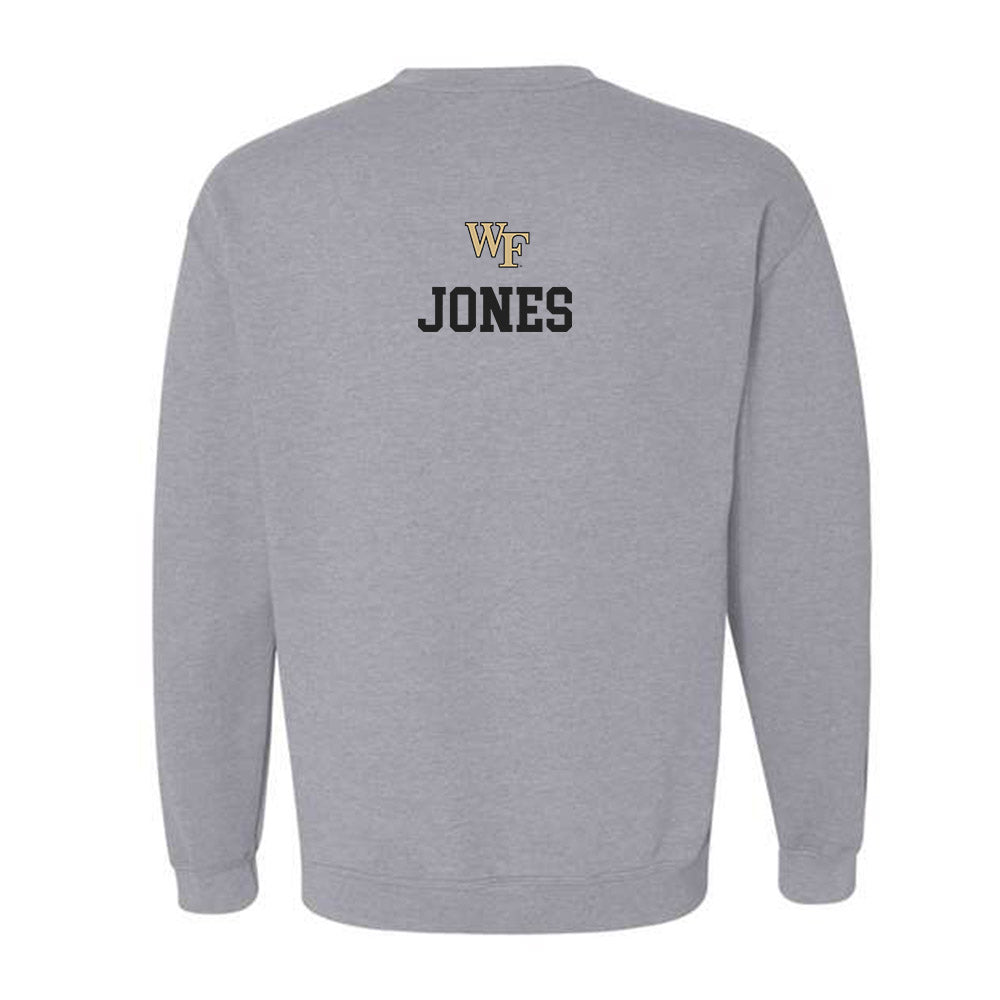 Wake Forest - NCAA Men's Track & Field : Hunter Jones - Generic Sports Shersey Crewneck Sweatshirt-1