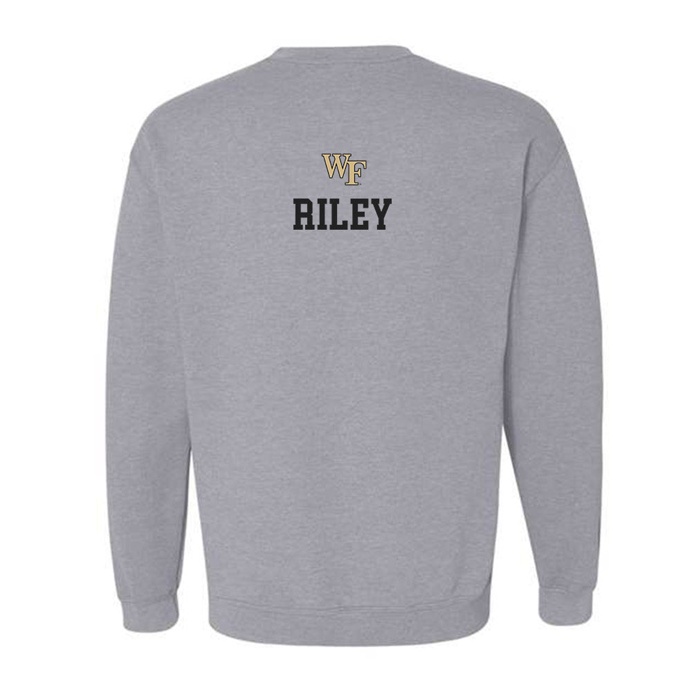 Wake Forest - NCAA Men's Track & Field : Andrew Riley - Generic Sports Shersey Crewneck Sweatshirt-1