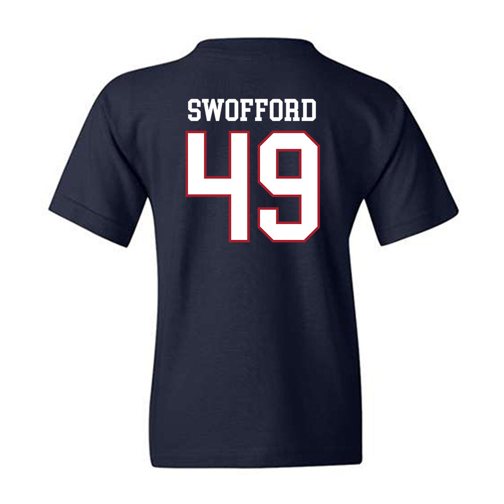 Liberty - NCAA Baseball : Easton Swofford - Sports Shersey Youth T-Shirt-1