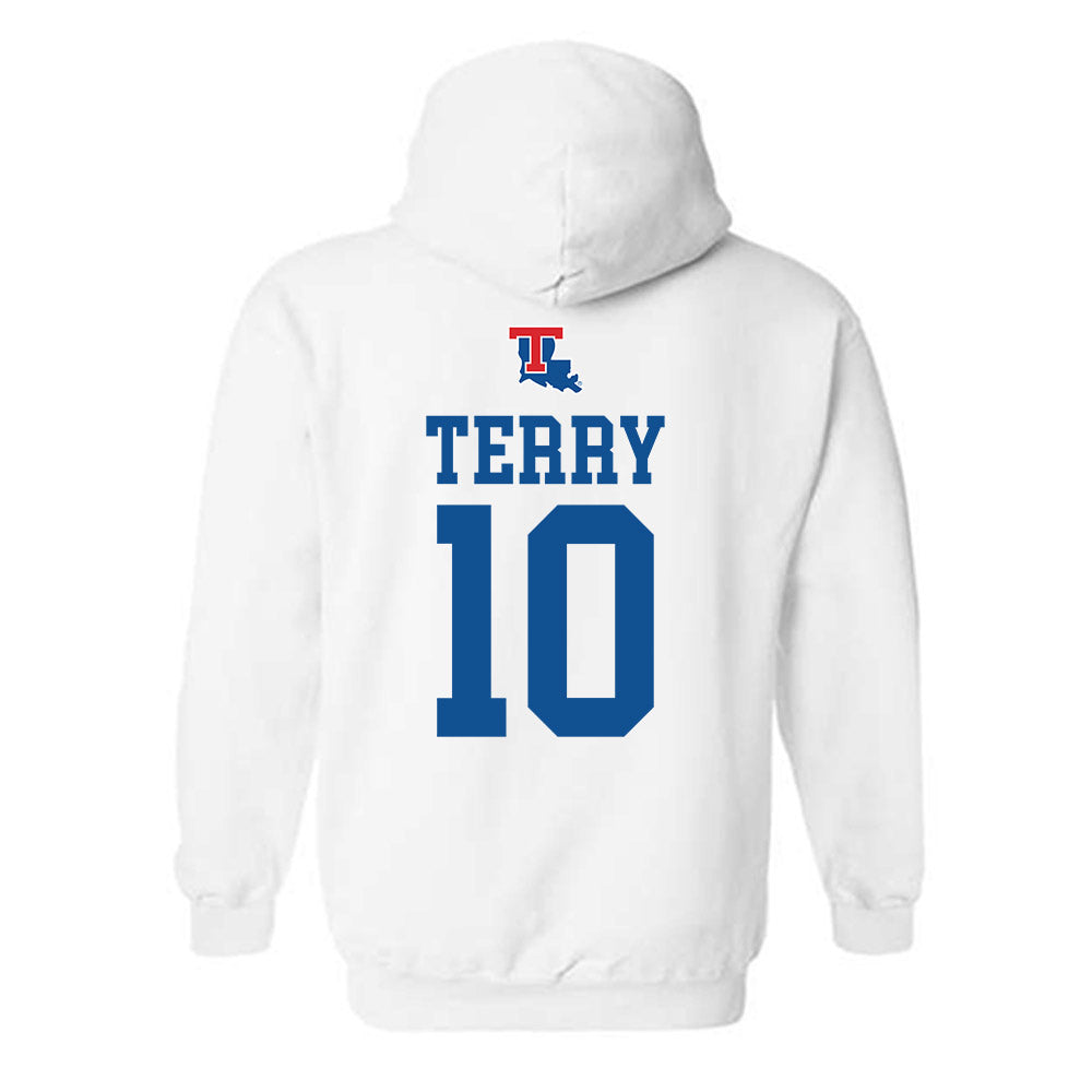 LA Tech - NCAA Women's Basketball : Jayden Terry - Generic Shersey Hooded Sweatshirt-1
