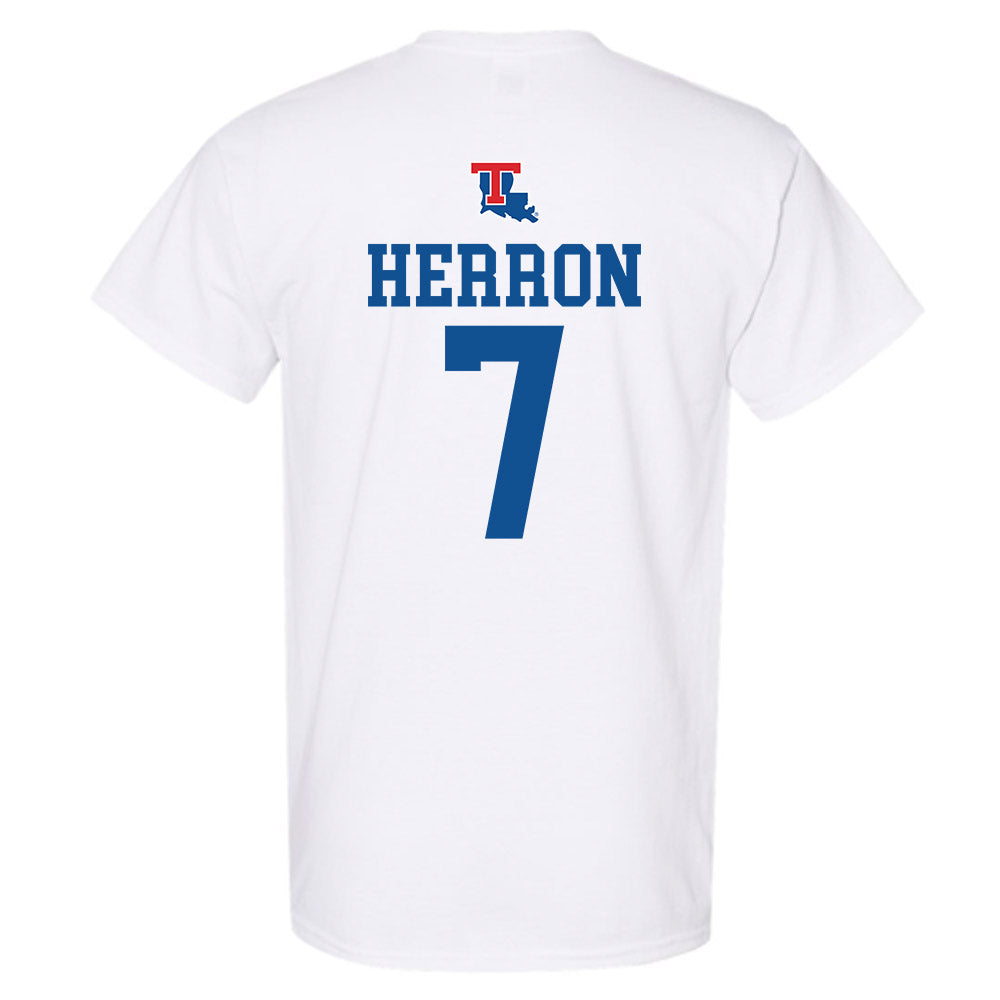 LA Tech - NCAA Men's Basketball : Sir issac Herron - Generic Shersey T-Shirt-1
