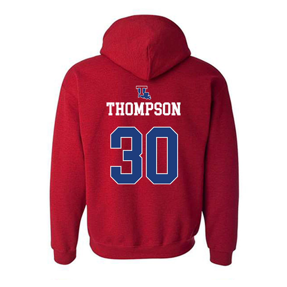 LA Tech - NCAA Women's Basketball : Kaleigh Thompson - Generic Shersey Hooded Sweatshirt-1