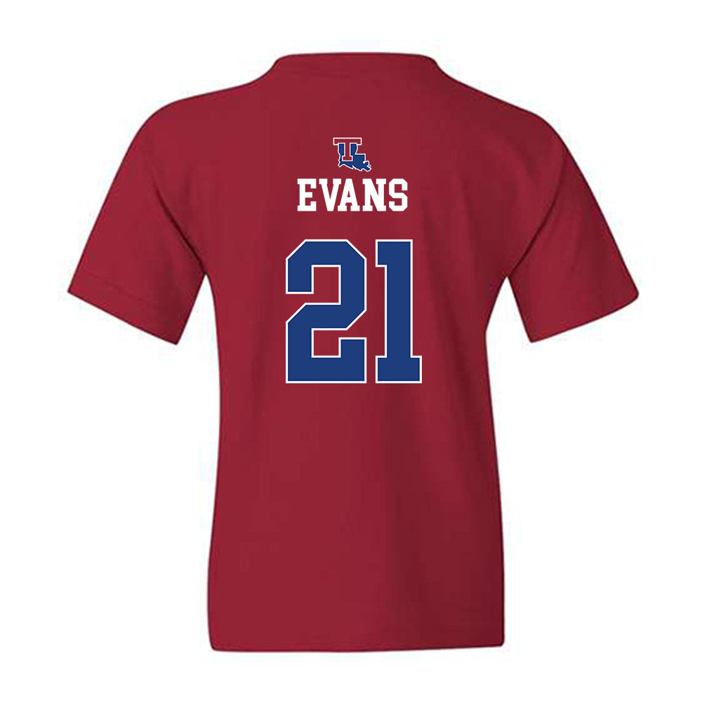 LA Tech - NCAA Women's Basketball : Kennedy Evans - Generic Shersey Youth T-Shirt-1