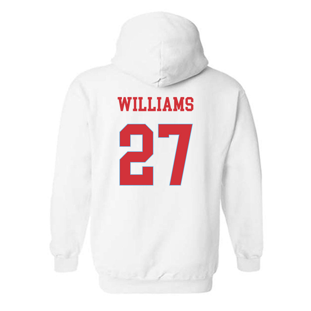 LA Tech - NCAA Men's Basketball : A'Meir Williams - Generic Shersey Hooded Sweatshirt-1