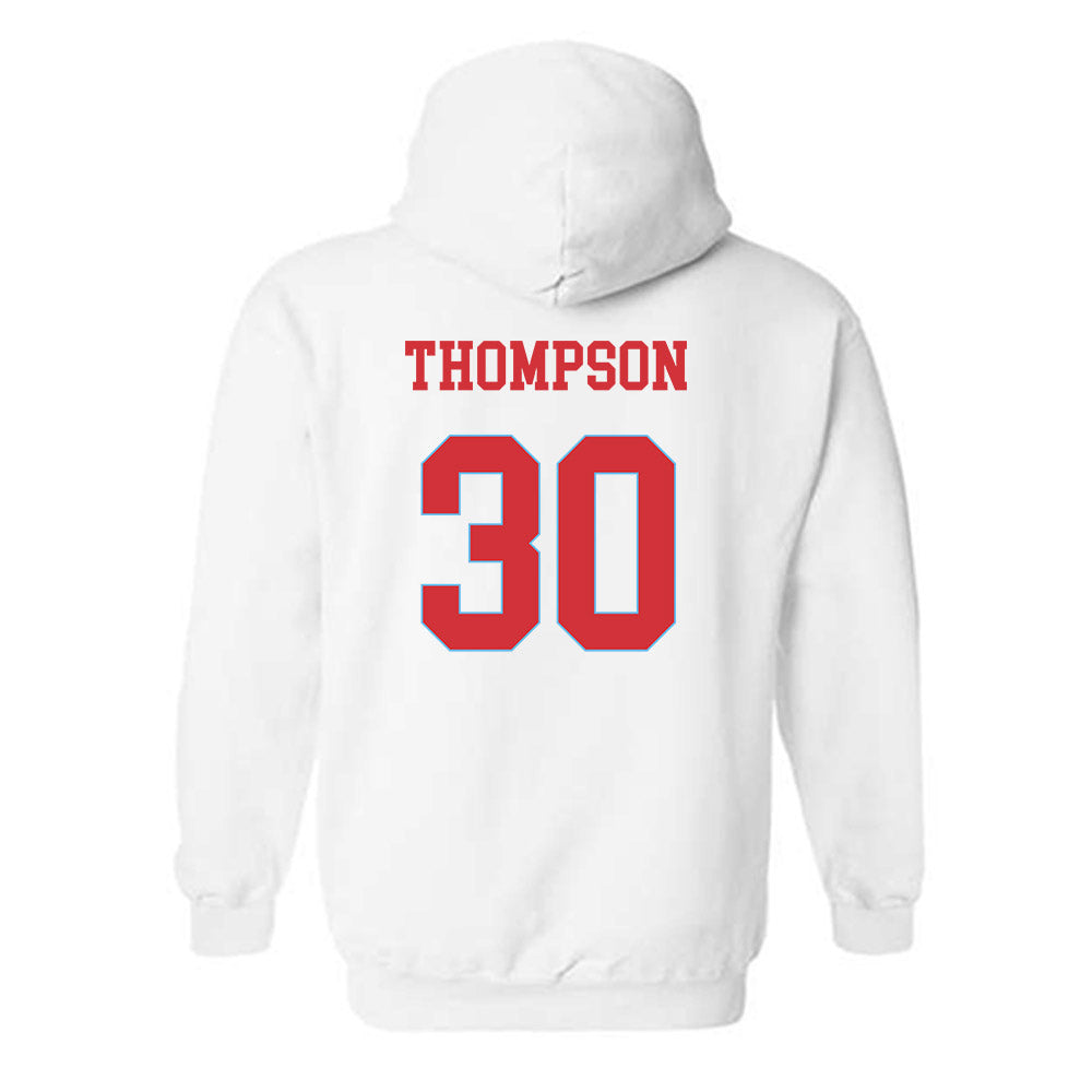 LA Tech - NCAA Women's Basketball : Kaleigh Thompson - Generic Shersey Hooded Sweatshirt-1