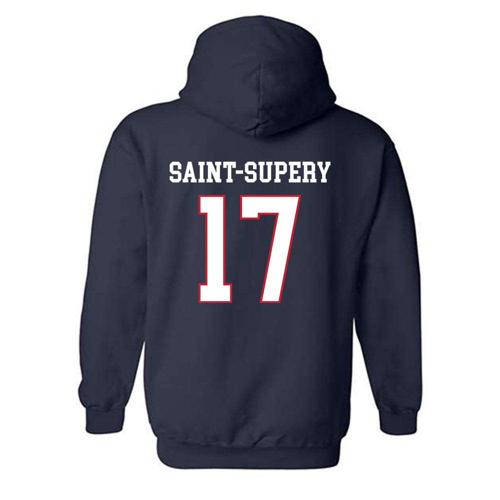 Gonzaga - NCAA Men's Basketball : Mario Saint-Supery - Classic Shersey Hooded Sweatshirt-1