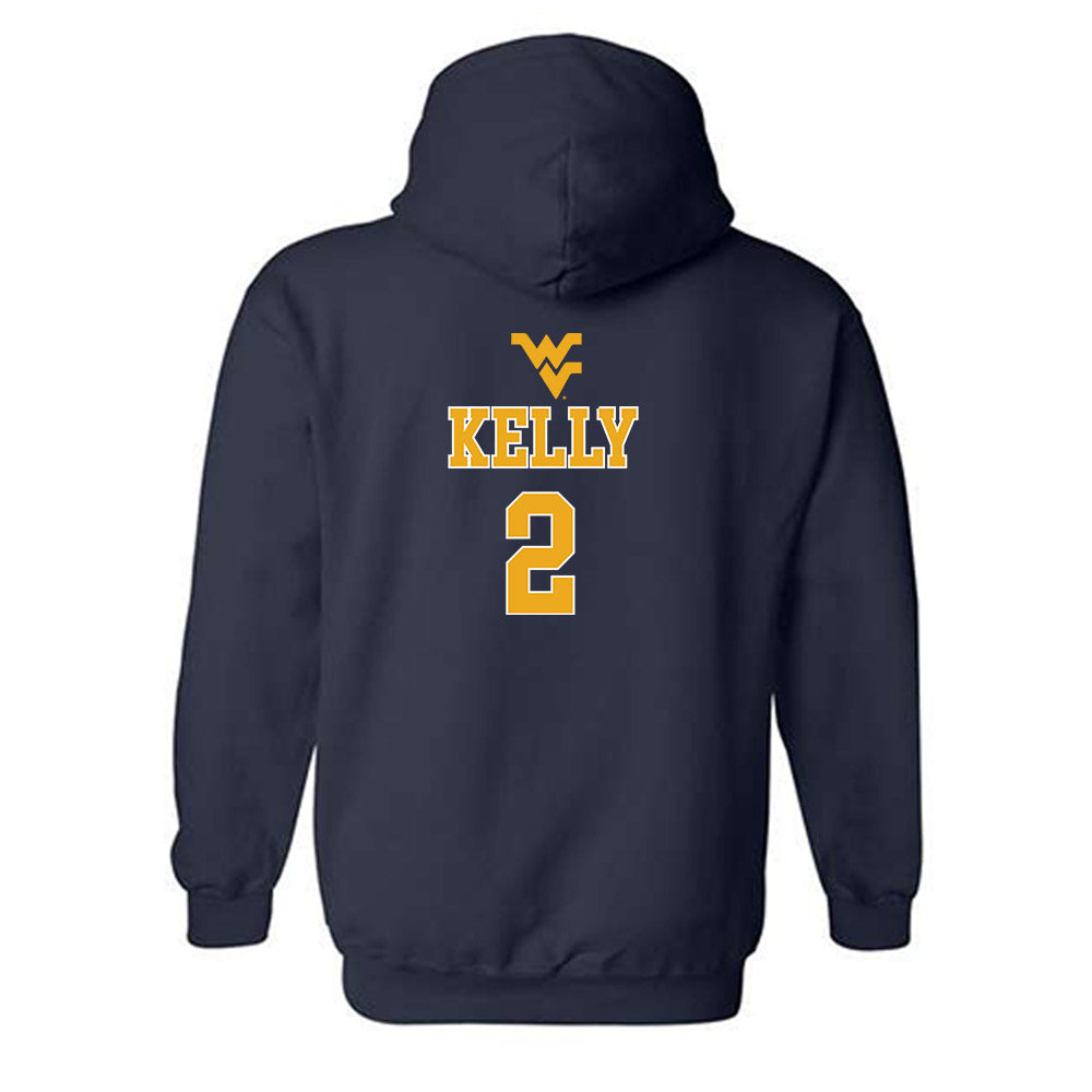 West Virginia - NCAA Baseball : Gavin Kelly - Generic Sports Shersey Hooded Sweatshirt-1