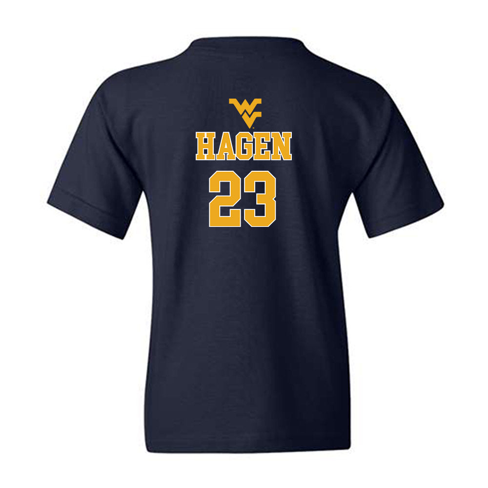 West Virginia - NCAA Baseball : David Hagen - Generic Sports Shersey Youth T-Shirt-1