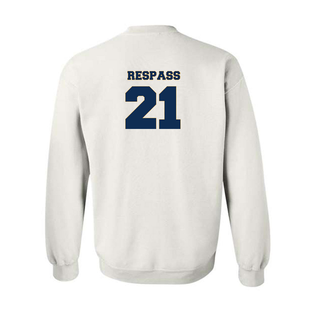 West Virginia - NCAA Women's Soccer : Ajanae Respass - Generic Sports Shersey Crewneck Sweatshirt