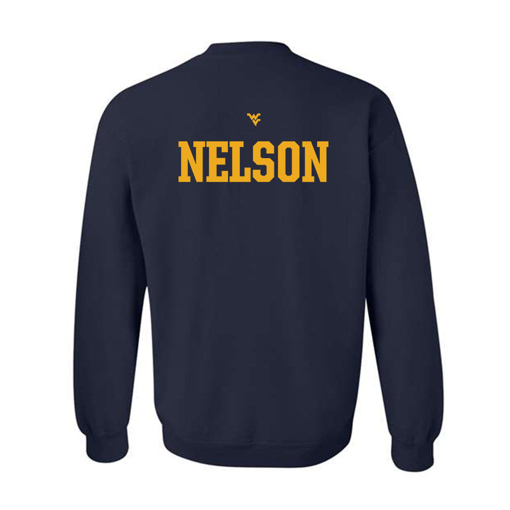West Virginia - NCAA Women's Gymnastics : Carlee Nelson - Sports Shersey Crewneck Sweatshirt-1