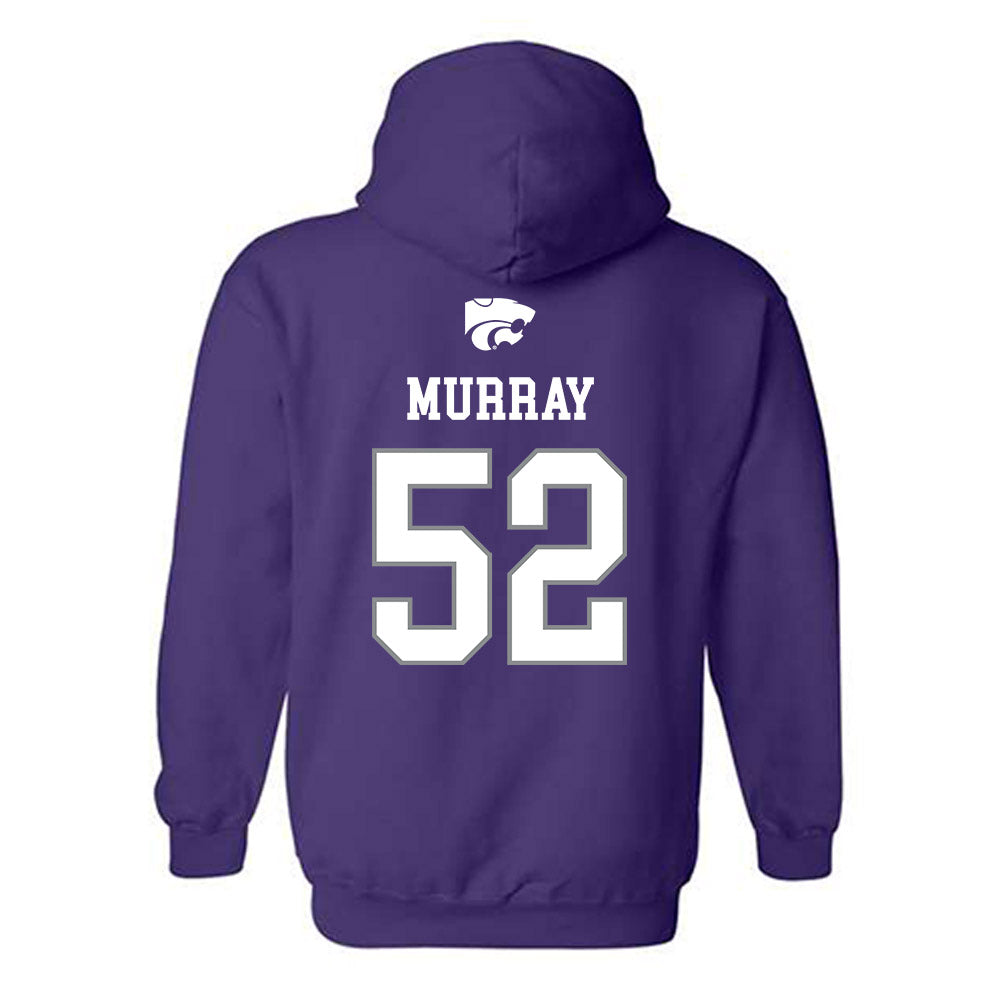 Kansas State - NCAA Baseball : Chandler Murray - Sports Shersey Hooded Sweatshirt-1