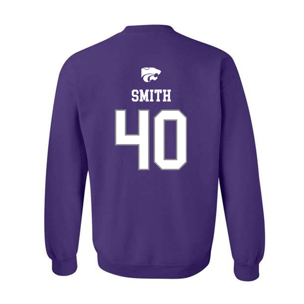 Kansas State - NCAA Baseball : Miles Smith - Sports Shersey Crewneck Sweatshirt-1