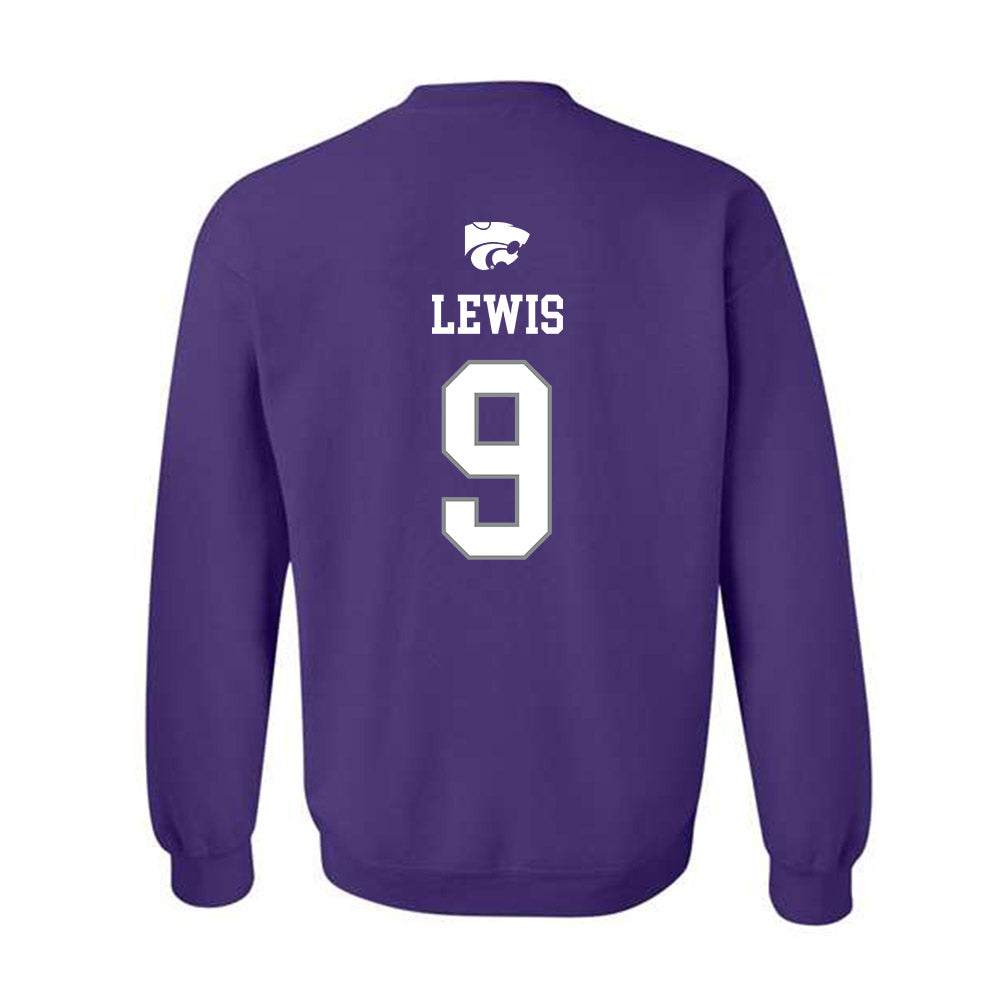 Kansas State - NCAA Baseball : Donte Lewis - Sports Shersey Crewneck Sweatshirt-1