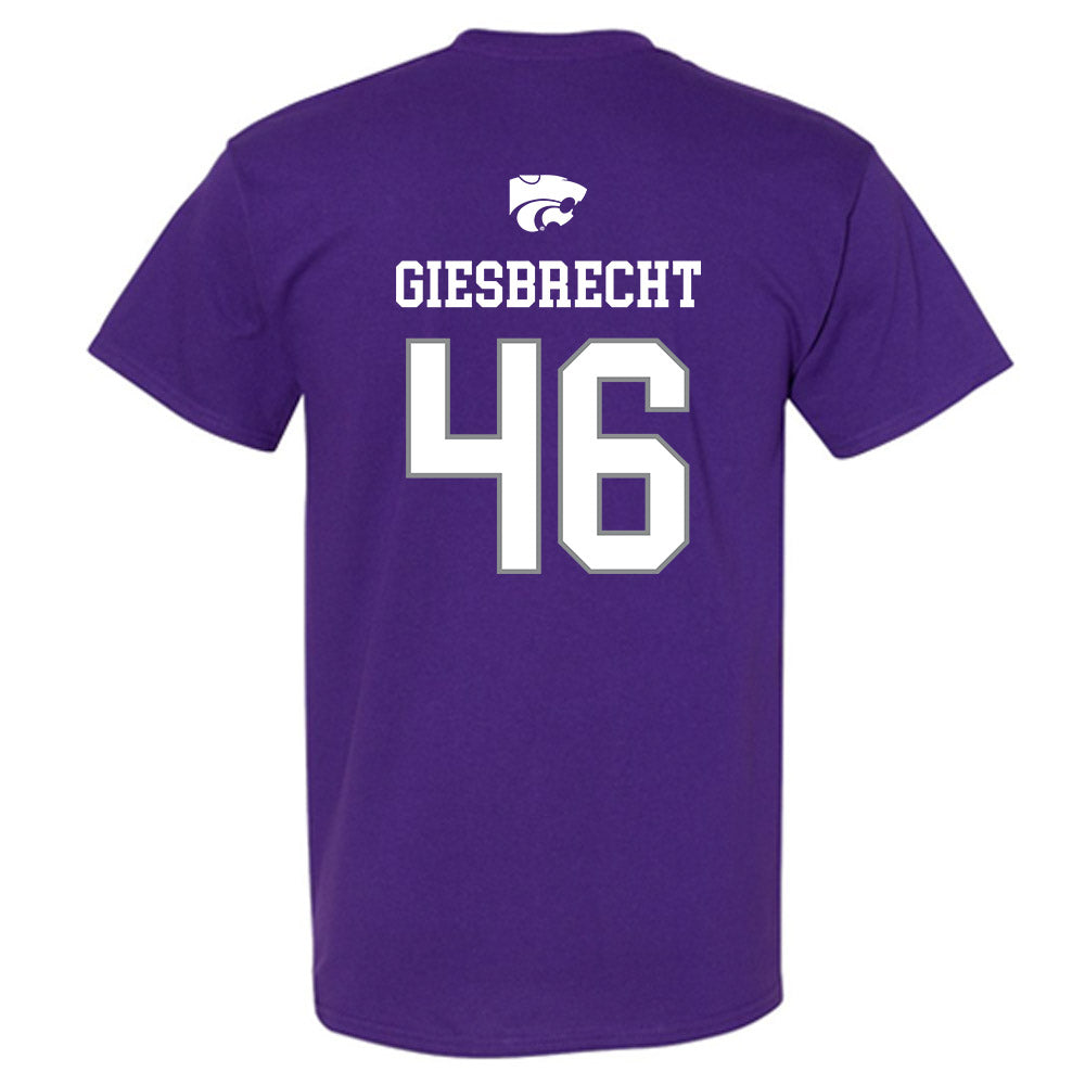 Kansas State - NCAA Baseball : Ethan Giesbrecht - Sports Shersey T-Shirt-1