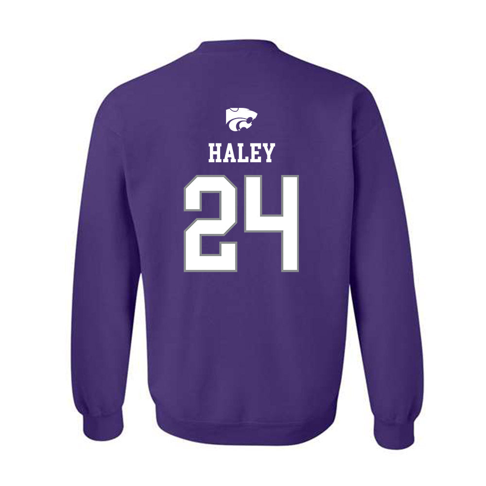 Kansas State - NCAA Baseball : Austin Haley - Sports Shersey Crewneck Sweatshirt-1