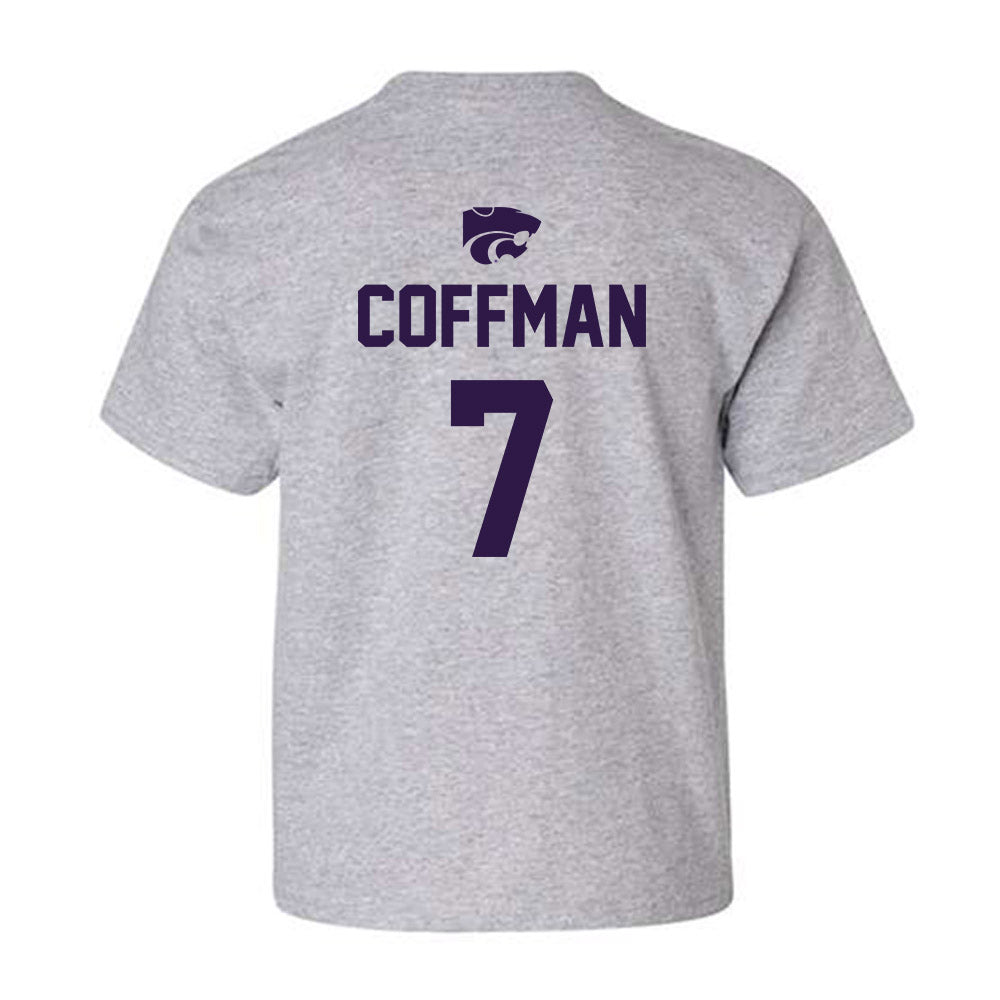 Kansas State - NCAA Women's Soccer : Sydney Coffman - Sports Shersey Youth T-Shirt-1