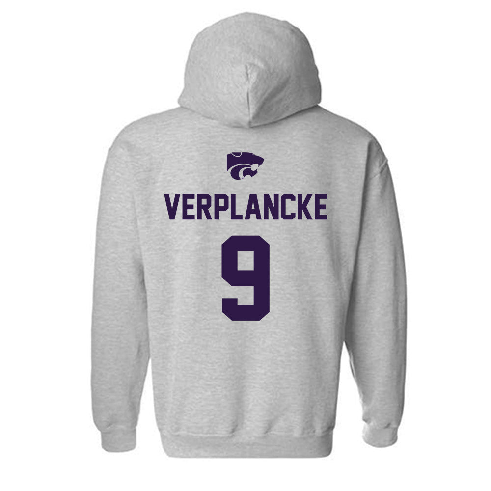 Kansas State - NCAA Women's Soccer : Jenna Verplancke - Sports Shersey Hooded Sweatshirt-1
