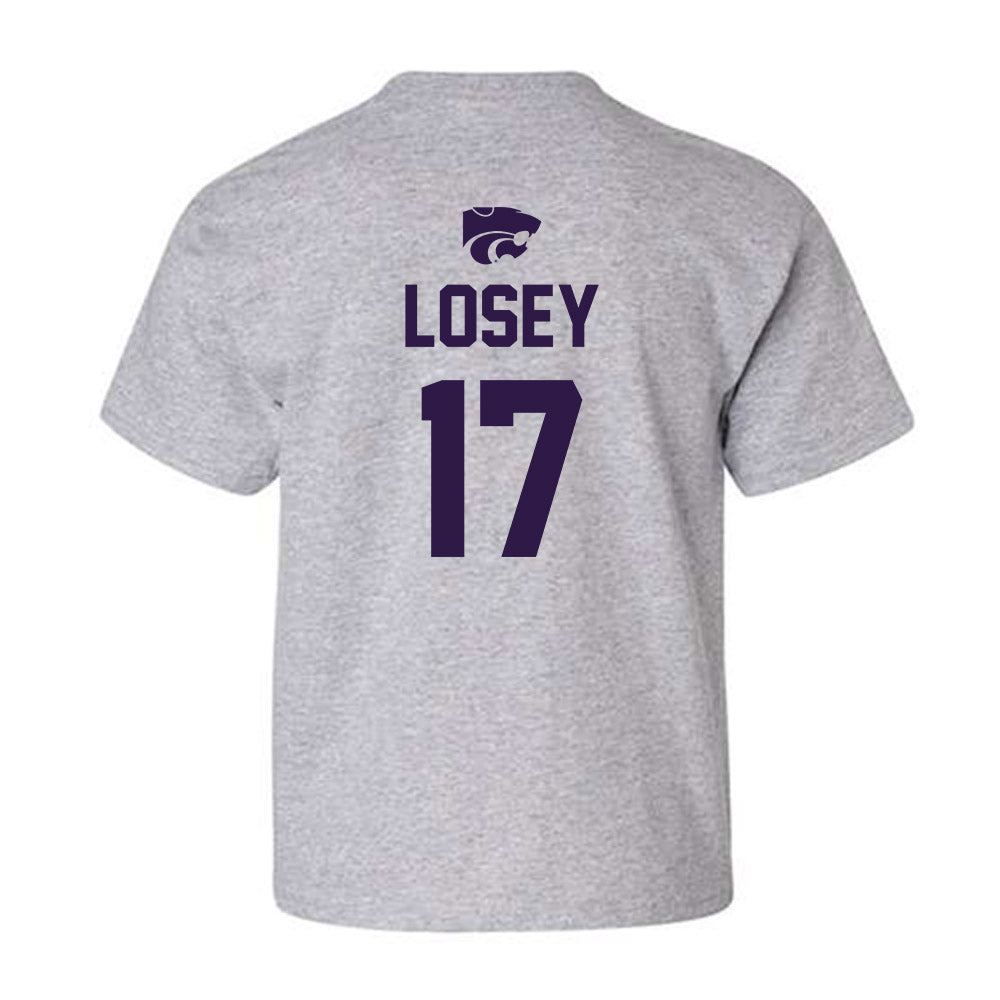 Kansas State - NCAA Women's Soccer : Jordan Losey - Sports Shersey Youth T-Shirt-1