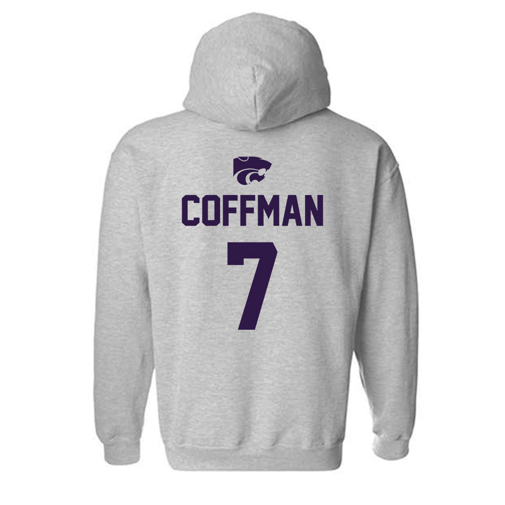 Kansas State - NCAA Women's Soccer : Sydney Coffman - Sports Shersey Hooded Sweatshirt-1