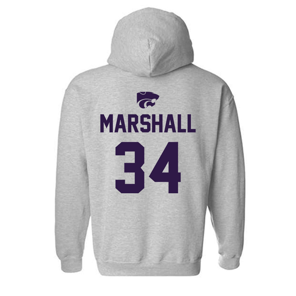 Kansas State - NCAA Women's Soccer : Allison Marshall - Sports Shersey Hooded Sweatshirt-1