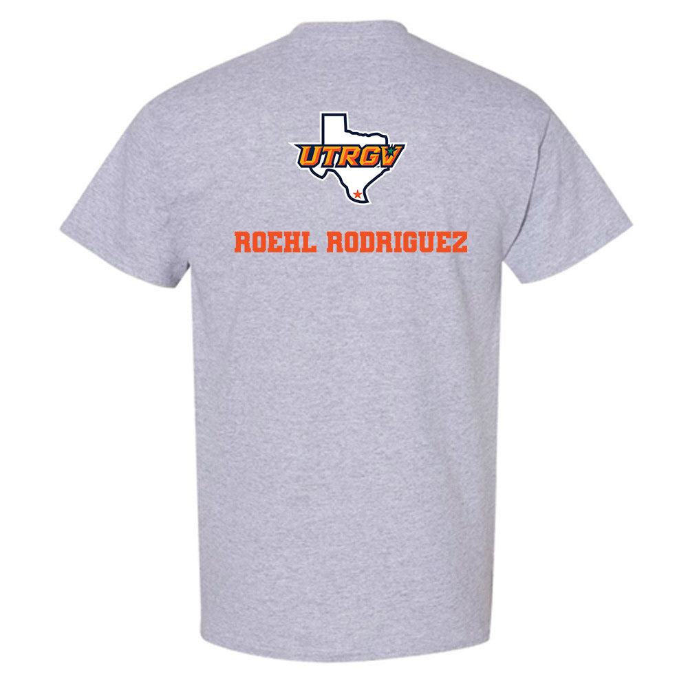 UTRGV - NCAA Men's Track & Field : Roehl Rodriguez - Sports Shersey T-Shirt-1