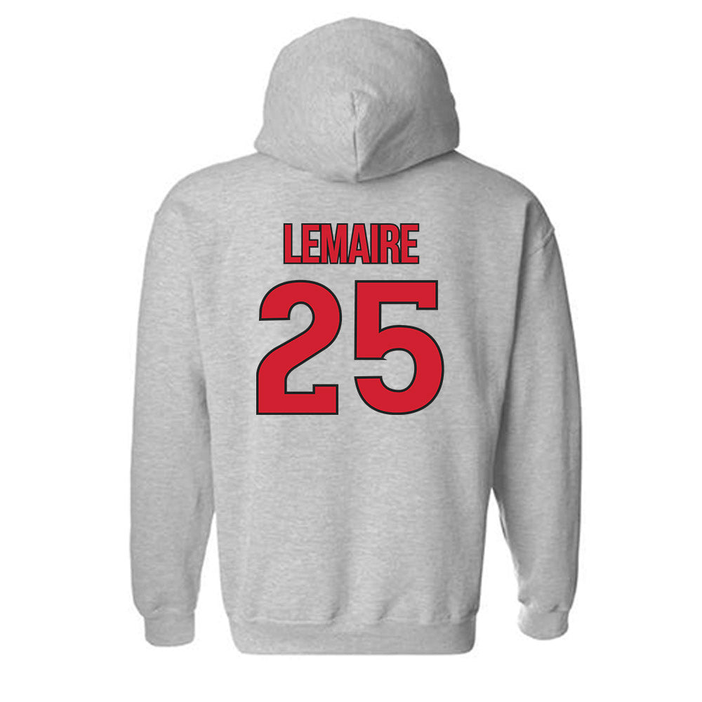Rutgers - NCAA Men's Soccer : Cedric Lemaire - Sport Shersey Hooded Sweatshirt-1