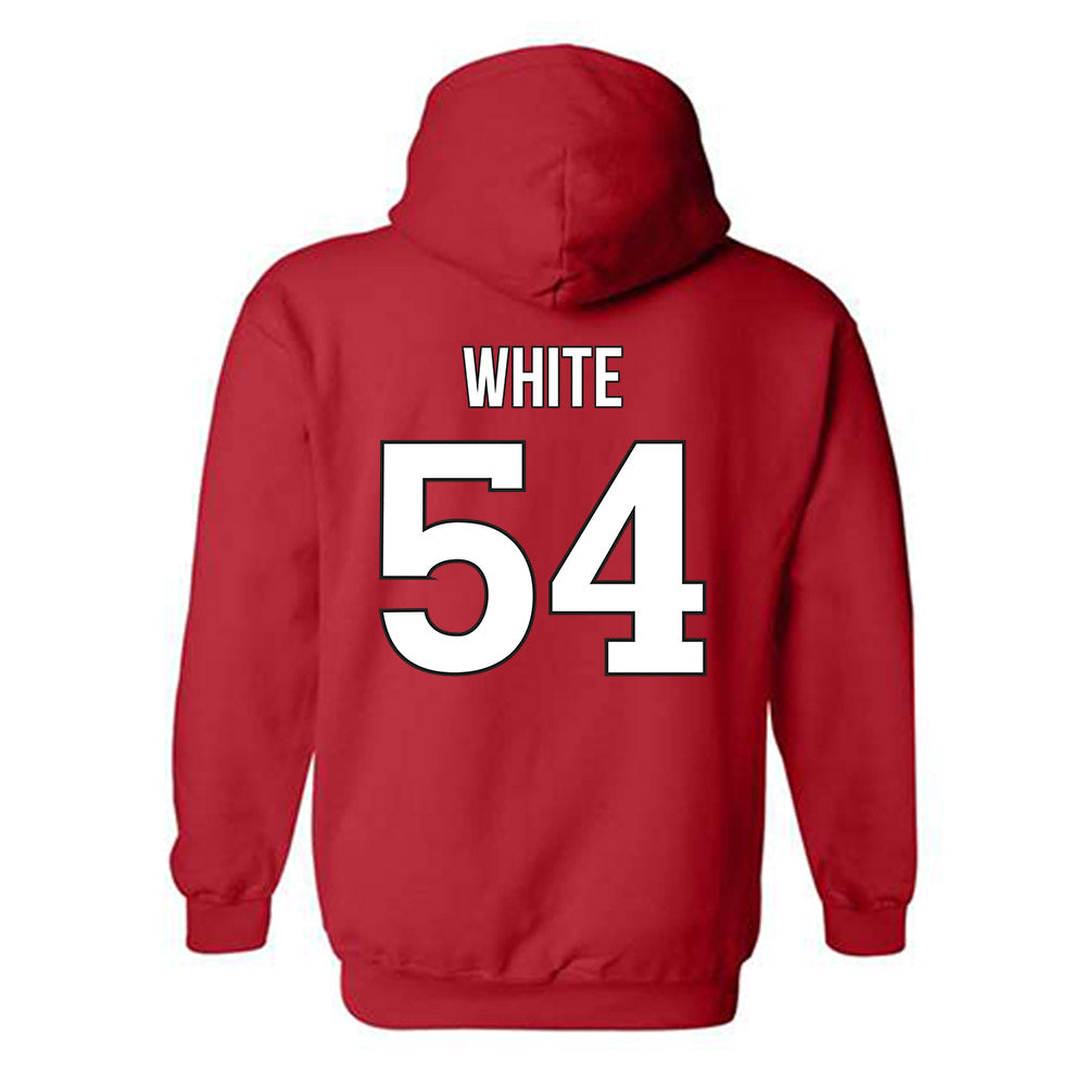 Rutgers - NCAA Football : Taj White - Classic Shersey Hooded Sweatshirt-1