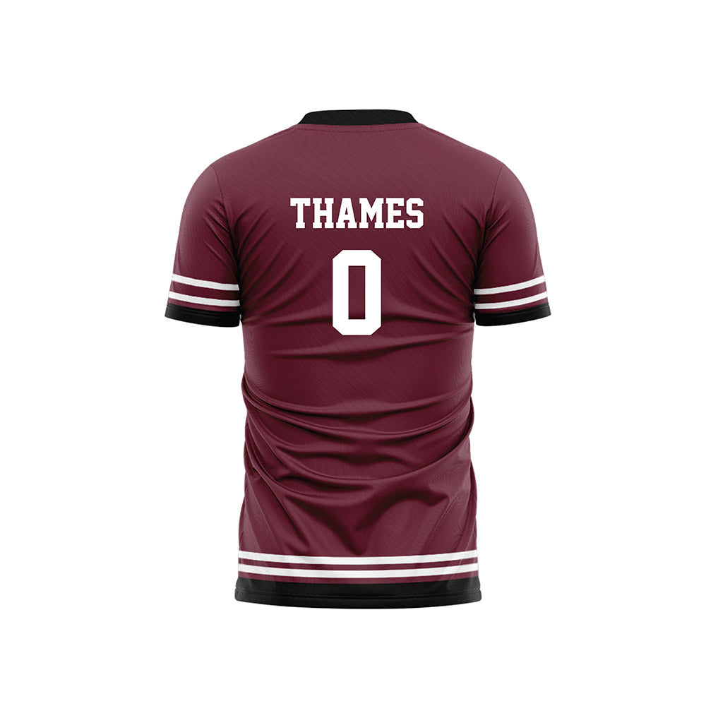 Mississippi State - NCAA Women's Soccer : Taylor Thames - Maroon Soccer Jersey-1