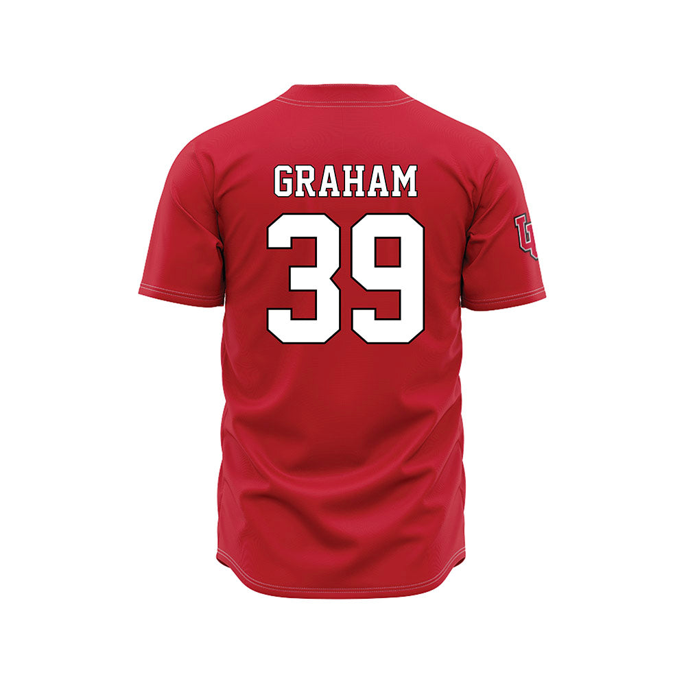 Utah - NCAA Baseball : Seth Graham - Red Jersey-1