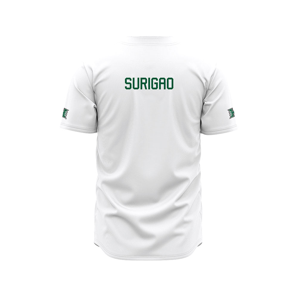 Hawaii - NCAA Baseball : Joshua Surigao - White Jersey-1
