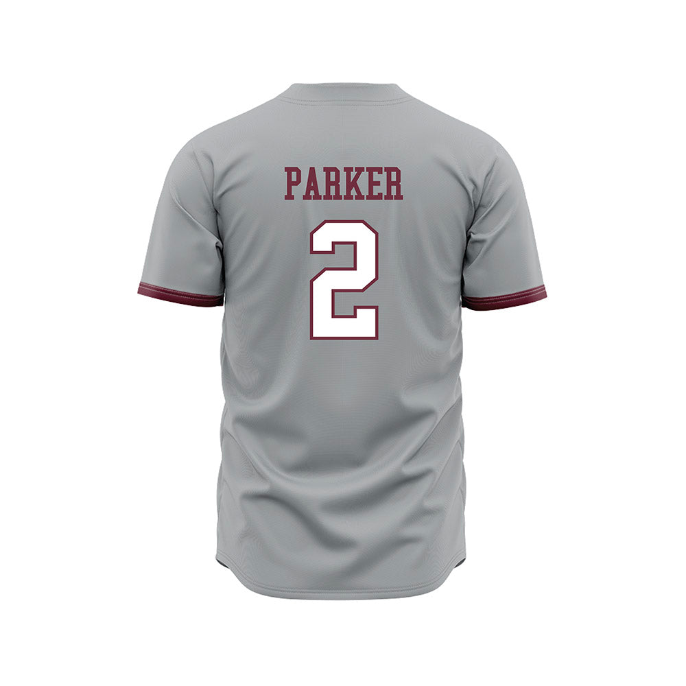 Mississippi State - NCAA Baseball : Jacob Parker - Gray Slate Jersey-1