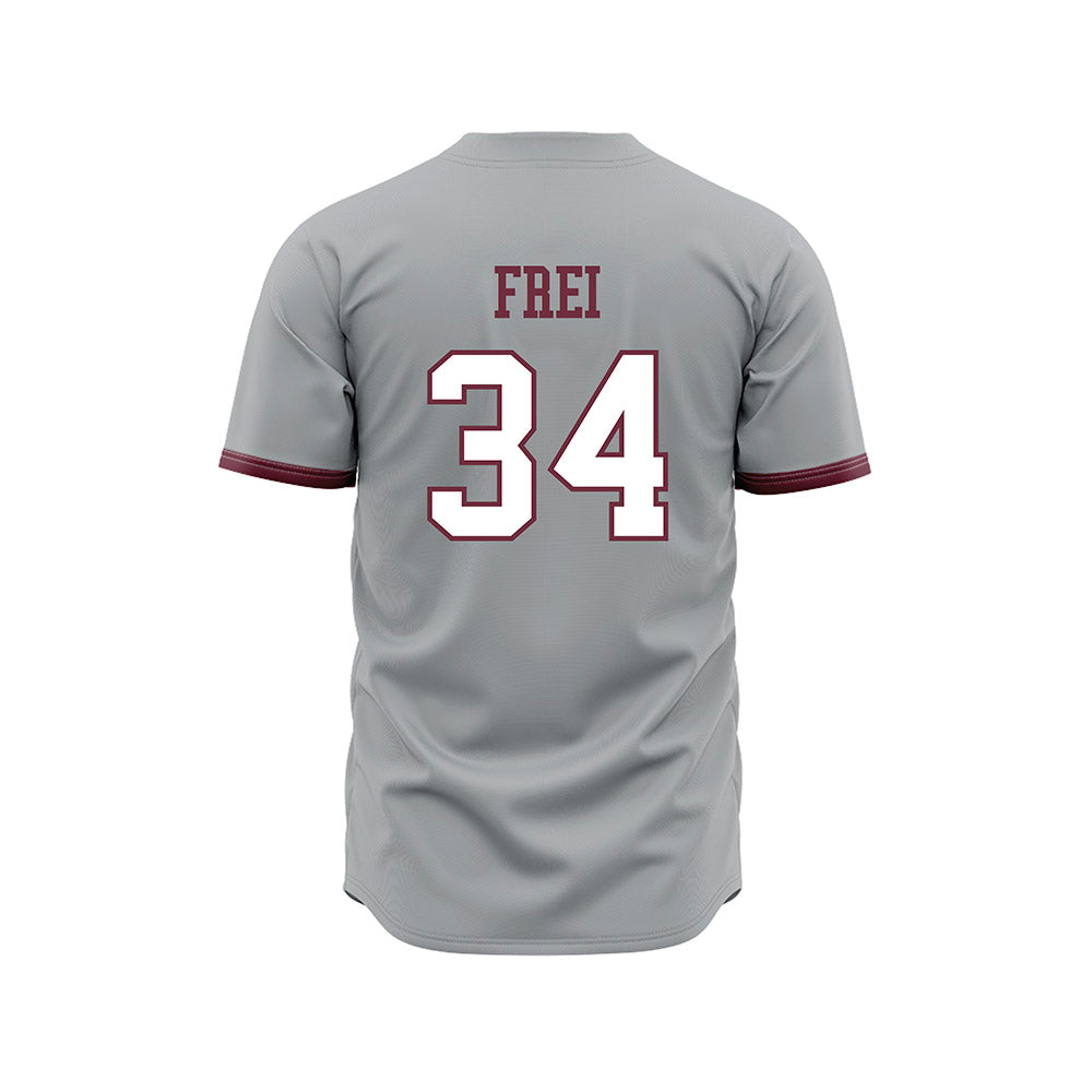 Mississippi State - NCAA Baseball : Gehrig Frei - Gray Slate Jersey-1