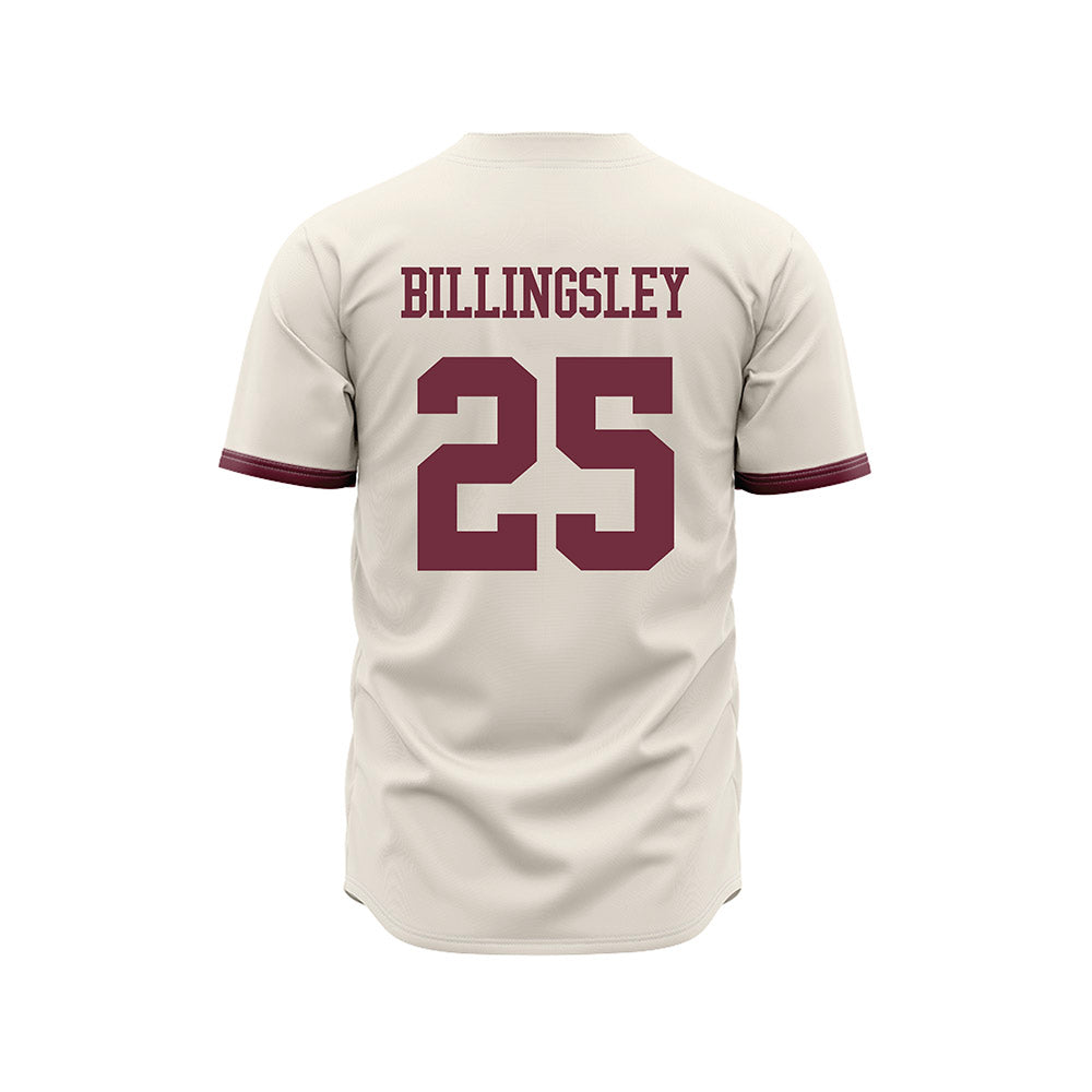Mississippi State - NCAA Baseball : Chris Billingsley - Cream Jersey-1
