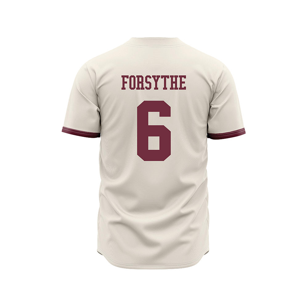 Mississippi State - NCAA Baseball : Logan Forsythe - Cream Jersey-1