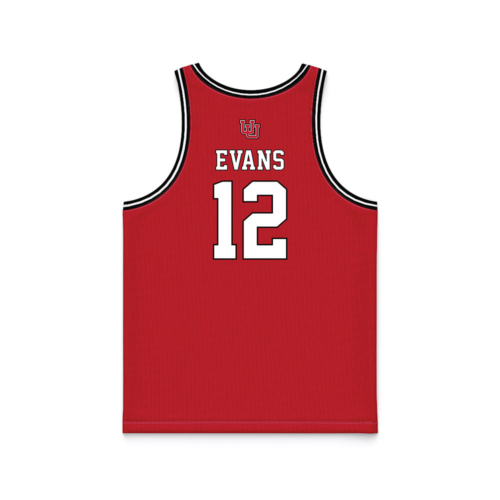 Utah - NCAA Women's Basketball : Chyra Evans - Red Basketball Jersey-1