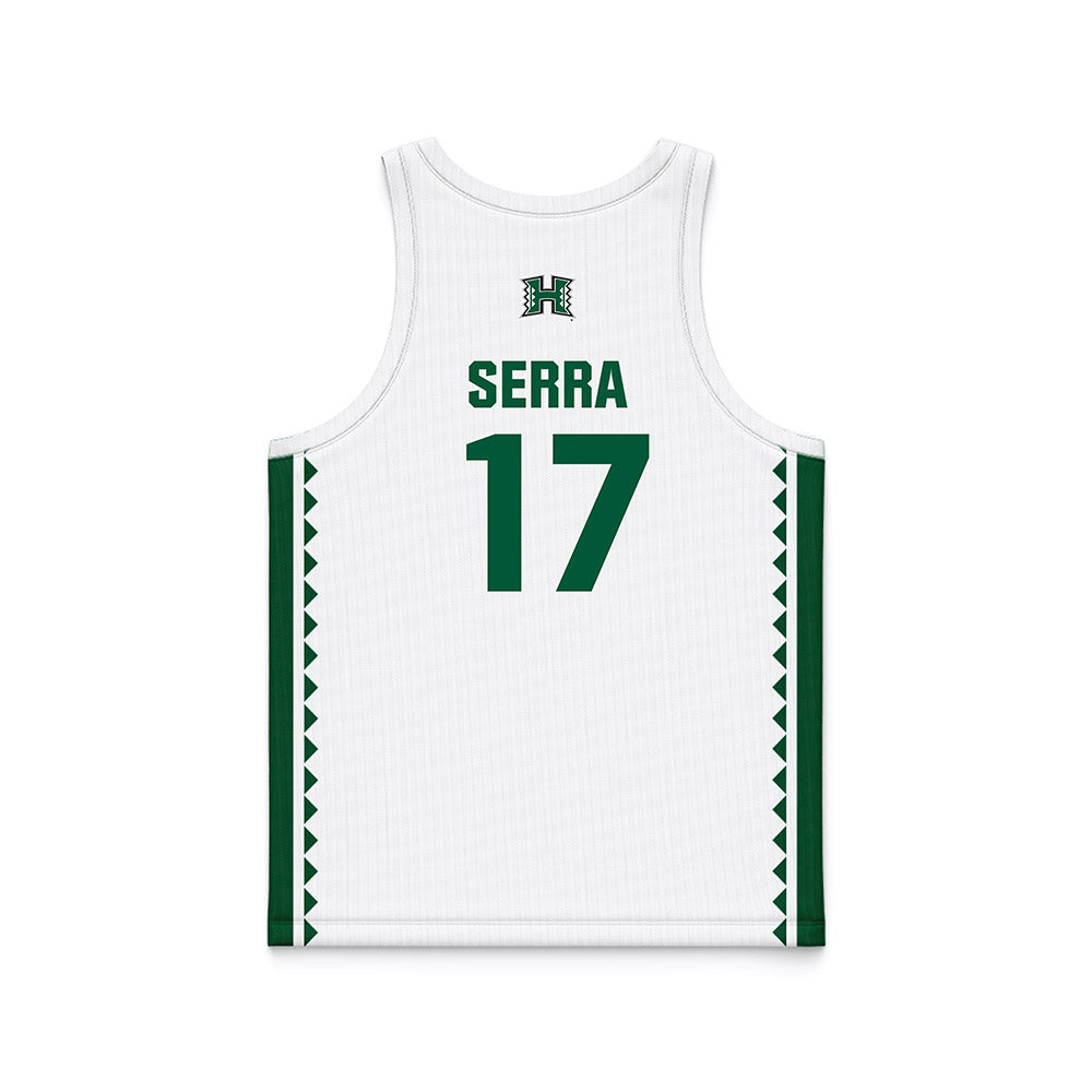 Hawaii - NCAA Women's Basketball : Fiamma Serra - White Basketball Jersey-1